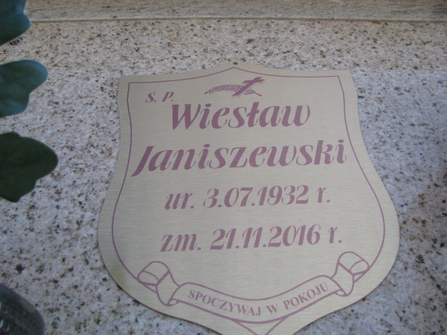 Wiesław Janiszewski 1932 Świnoujście - Grobonet - Wyszukiwarka osób pochowanych