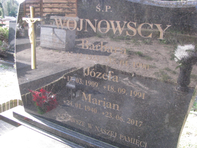Barbara Wojnowska 1933 Świnoujście - Grobonet - Wyszukiwarka osób pochowanych