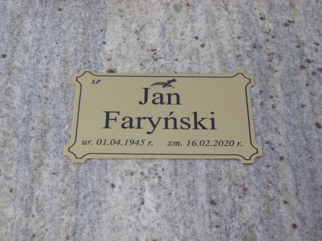 Jan Faryński 1945 Świnoujście - Grobonet - Wyszukiwarka osób pochowanych