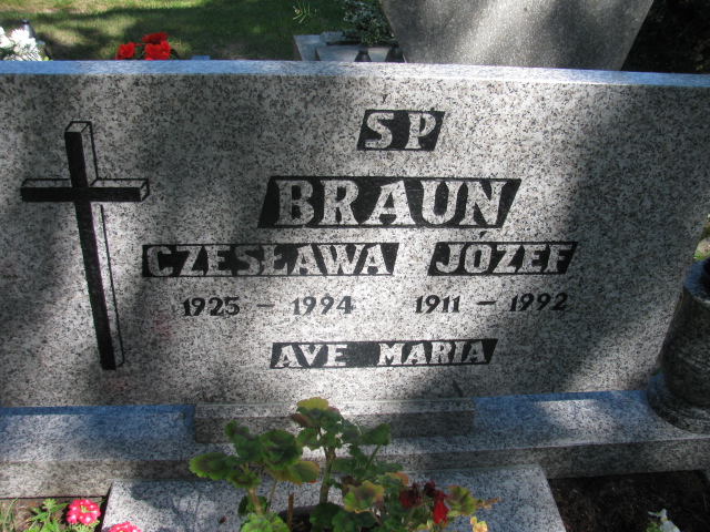 Józef Braun 1911 Świnoujście - Grobonet - Wyszukiwarka osób pochowanych