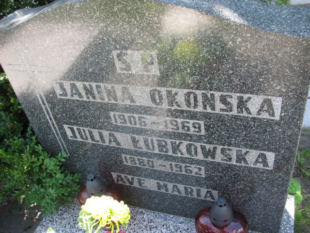 Janina Okońska 1906 Świnoujście - Grobonet - Wyszukiwarka osób pochowanych