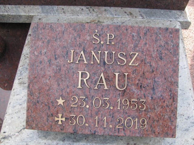 Janusz Zbigniew Rau 1953 Świnoujście - Grobonet - Wyszukiwarka osób pochowanych