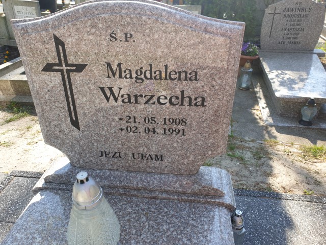 Magdalena Warzecha 1908 Świnoujście - Grobonet - Wyszukiwarka osób pochowanych