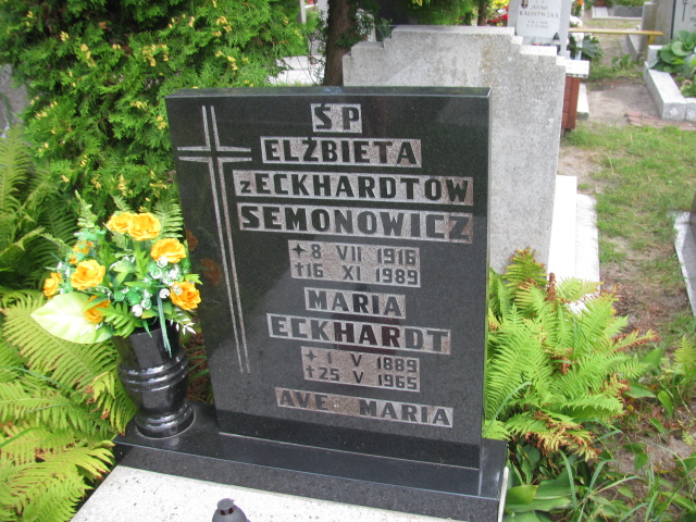 Maria Eckhardt 1889 Świnoujście - Grobonet - Wyszukiwarka osób pochowanych