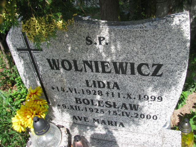 Bolesław Wolniewicz 1925 Świnoujście - Grobonet - Wyszukiwarka osób pochowanych
