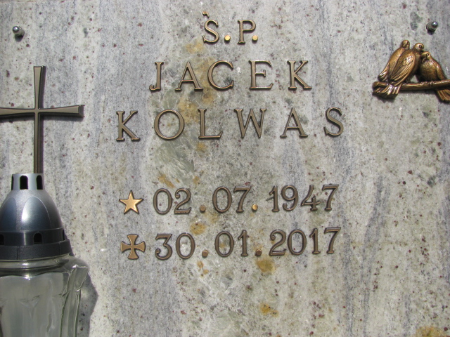 Jacek Kolwas 1947 Świnoujście - Grobonet - Wyszukiwarka osób pochowanych