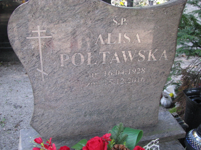 Alisa Połtawska 1928 Świnoujście - Grobonet - Wyszukiwarka osób pochowanych