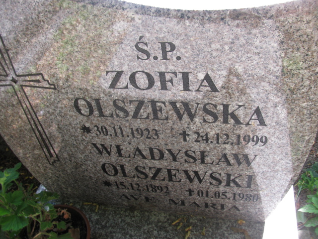 Władysław Olszewski 1892 Świnoujście - Grobonet - Wyszukiwarka osób pochowanych