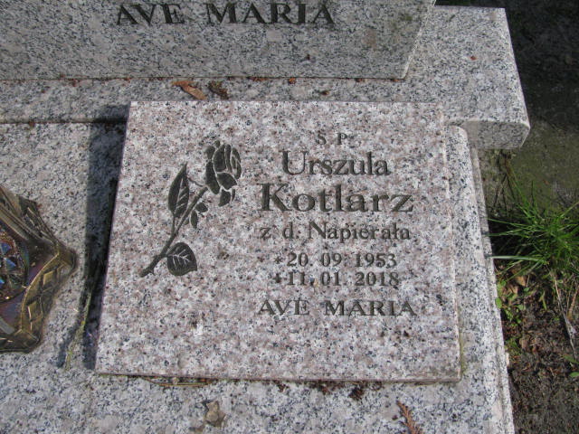 Grób Urszula Kotlarz