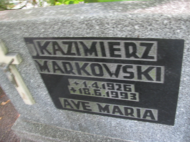 Kazimierz Markowski 1926 Świnoujście - Grobonet - Wyszukiwarka osób pochowanych
