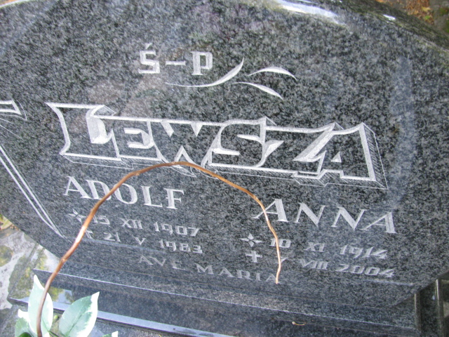 Adolf Lewsza 1907 Świnoujście - Grobonet - Wyszukiwarka osób pochowanych