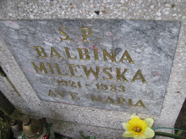 Balbina Milewska 1921 Świnoujście - Grobonet - Wyszukiwarka osób pochowanych