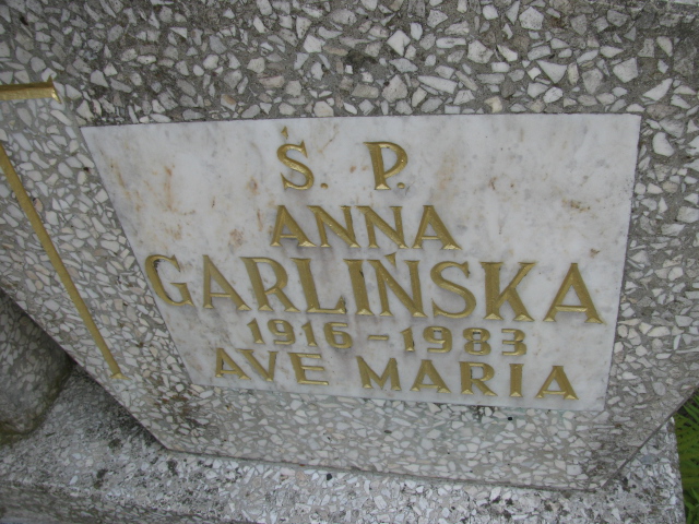 Anna Garlińska 1916 Świnoujście - Grobonet - Wyszukiwarka osób pochowanych