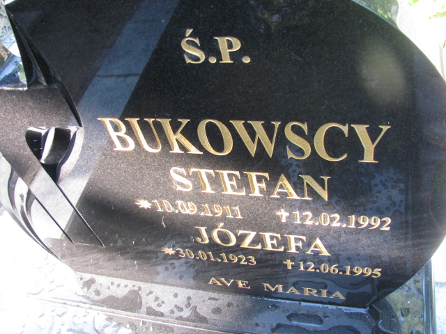 Józefa Bukowska 1923 Świnoujście - Grobonet - Wyszukiwarka osób pochowanych