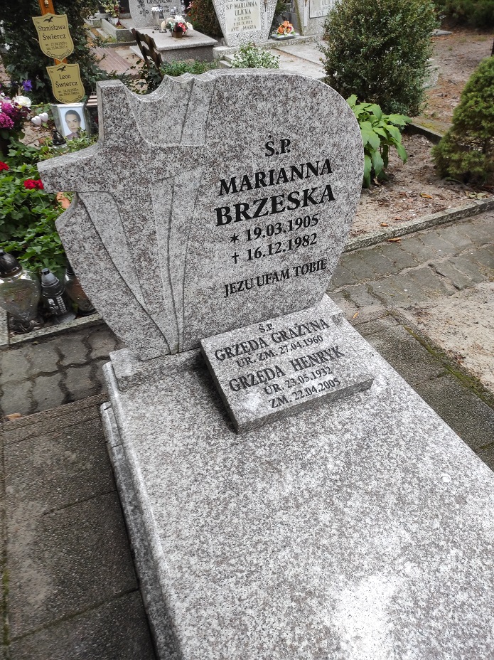 Teresa Grzęda 1938 Świnoujście - Grobonet - Wyszukiwarka osób pochowanych