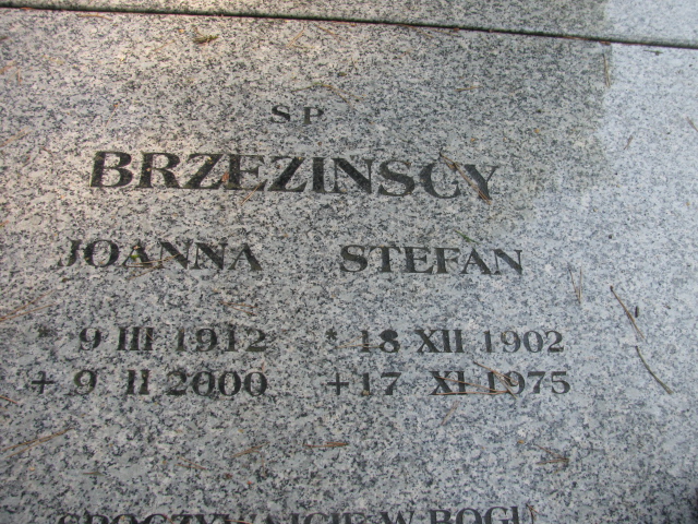 Joanna Brzezińska 1912 Świnoujście - Grobonet - Wyszukiwarka osób pochowanych