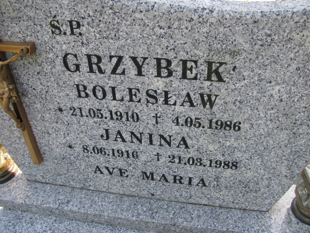 Bolesław Grzybek 1920 Świnoujście - Grobonet - Wyszukiwarka osób pochowanych