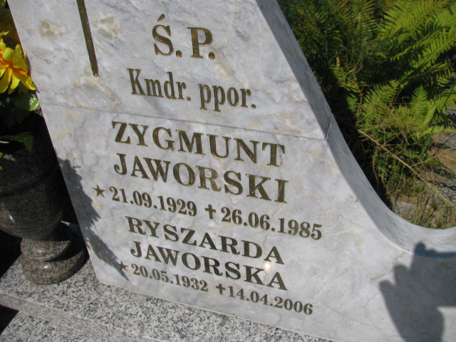 Zygmunt Jaworski 1929 Świnoujście - Grobonet - Wyszukiwarka osób pochowanych