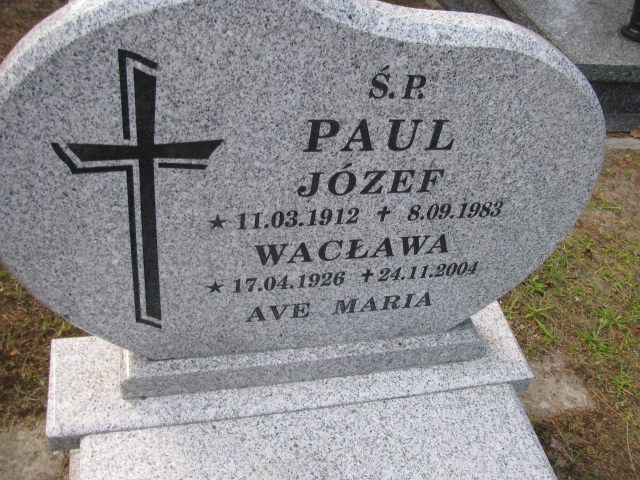 Józef Paul 1912 Świnoujście - Grobonet - Wyszukiwarka osób pochowanych