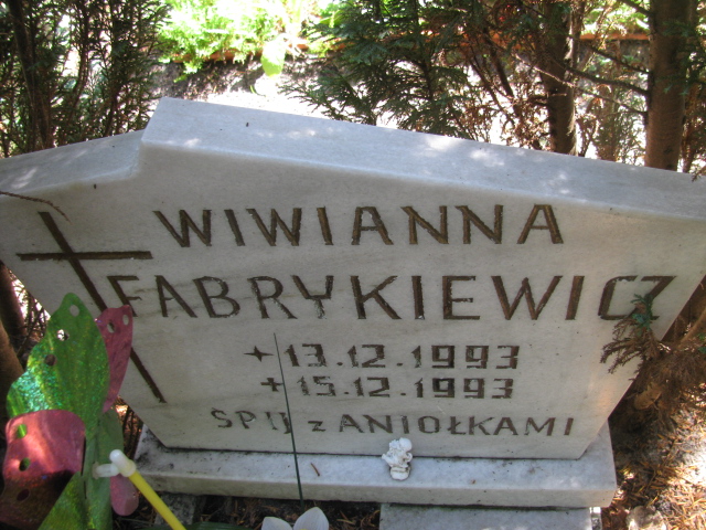 Wiwianna Fabrykiewicz 1993 Świnoujście - Grobonet - Wyszukiwarka osób pochowanych