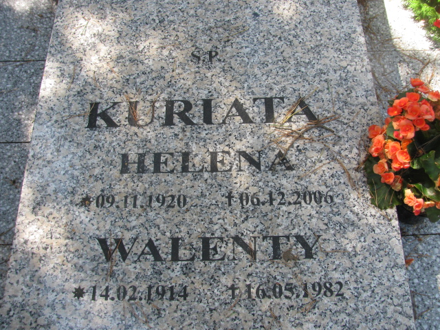Walenty Kuriata 1914 Świnoujście - Grobonet - Wyszukiwarka osób pochowanych