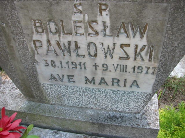 Bolesław Pawłowski 1911 Świnoujście - Grobonet - Wyszukiwarka osób pochowanych