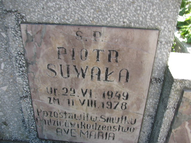 Piotr Suwała 1949 Świnoujście - Grobonet - Wyszukiwarka osób pochowanych