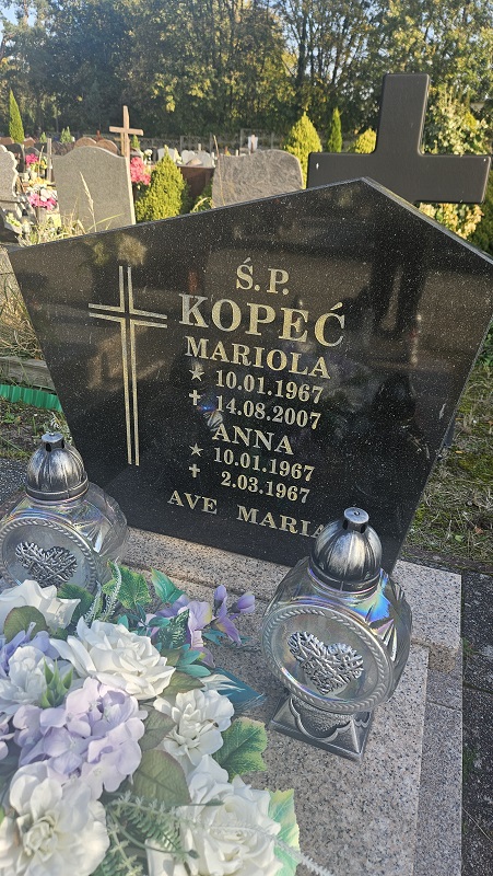 Mariola Kopeć 1967 Świnoujście - Grobonet - Wyszukiwarka osób pochowanych
