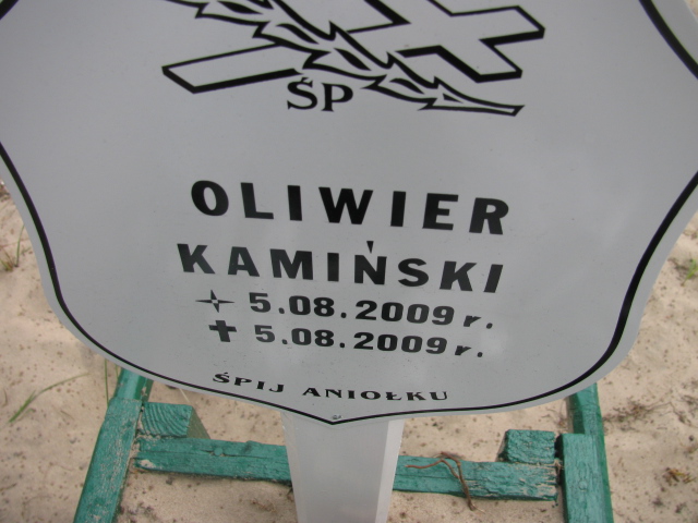 Oliwier Kamiński 2009 Świnoujście - Grobonet - Wyszukiwarka osób pochowanych
