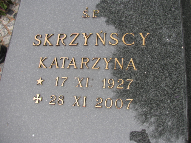 Katarzyna Skrzyńska 1927 Świnoujście - Grobonet - Wyszukiwarka osób pochowanych
