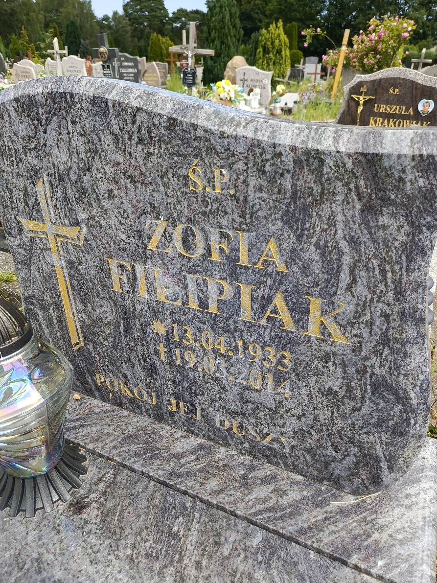 Grób Zofia Filipiak-Sztark Szwarc