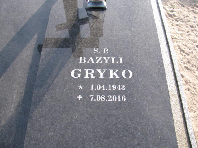 Bazyli Gryko 1943 Świnoujście - Grobonet - Wyszukiwarka osób pochowanych