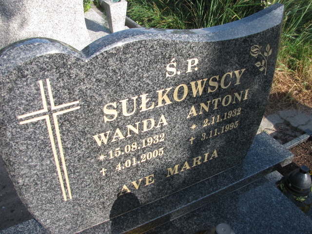 Wanda Sułkowska 1932 Świnoujście - Grobonet - Wyszukiwarka osób pochowanych