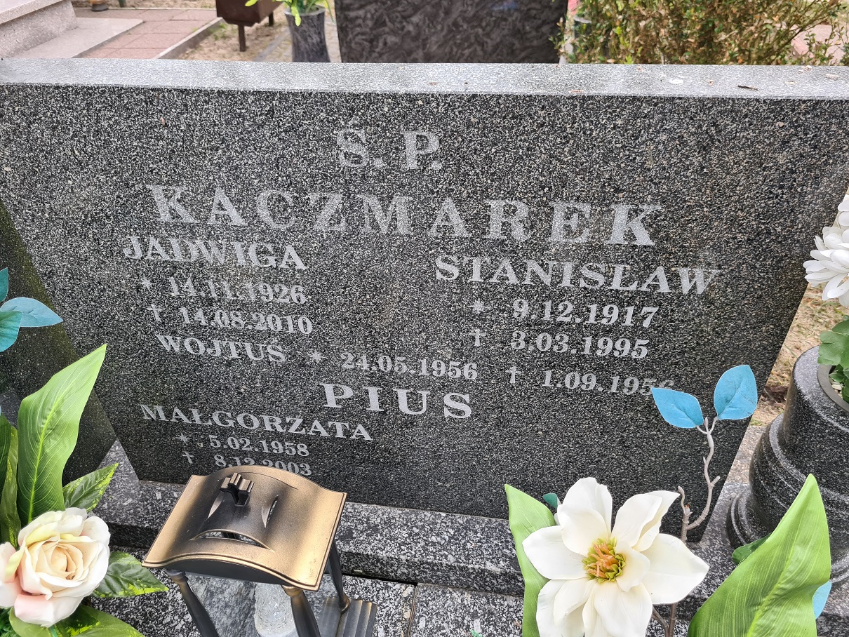 Wojciech Kaczmarek 1956 Świnoujście - Grobonet - Wyszukiwarka osób pochowanych