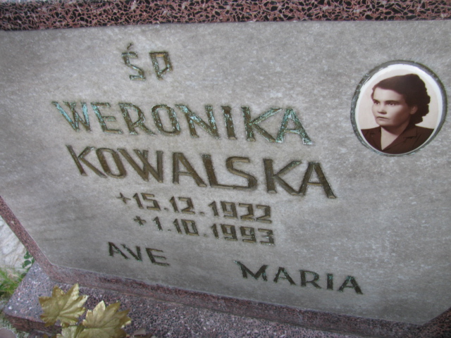 Weronika Kowalska 1922 Świnoujście - Grobonet - Wyszukiwarka osób pochowanych