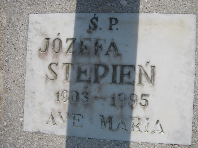 Józefa Stępień 1903 Świnoujście - Grobonet - Wyszukiwarka osób pochowanych