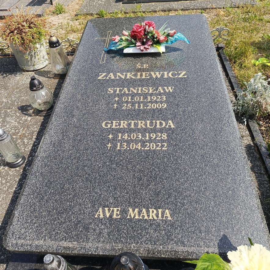 Grób Gertruda Zankiewicz