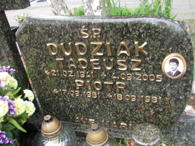 Tadeusz Dudziak 1941 Świnoujście - Grobonet - Wyszukiwarka osób pochowanych