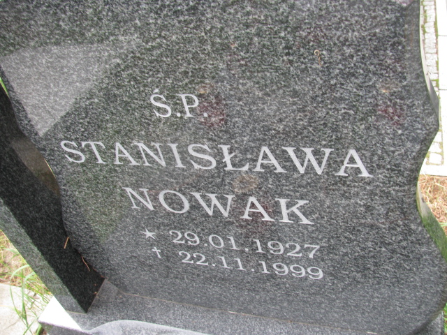 Stanisława Nowak 1927 Świnoujście - Grobonet - Wyszukiwarka osób pochowanych