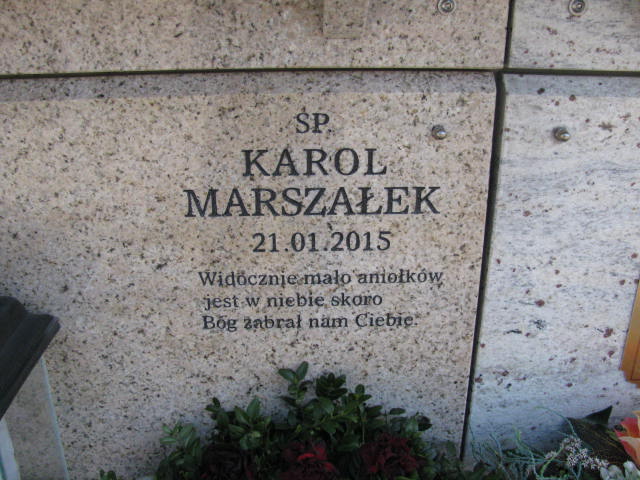 Karol Marszałek 2015 Świnoujście - Grobonet - Wyszukiwarka osób pochowanych